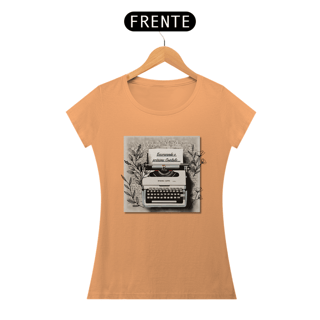 Nome do produto Camiseta Baby Long estonada Escrevendo o Próximo Capítulo