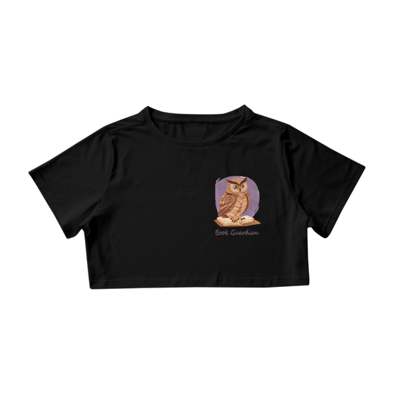 Camiseta Cropped Book Guardin (Guardião do livro)