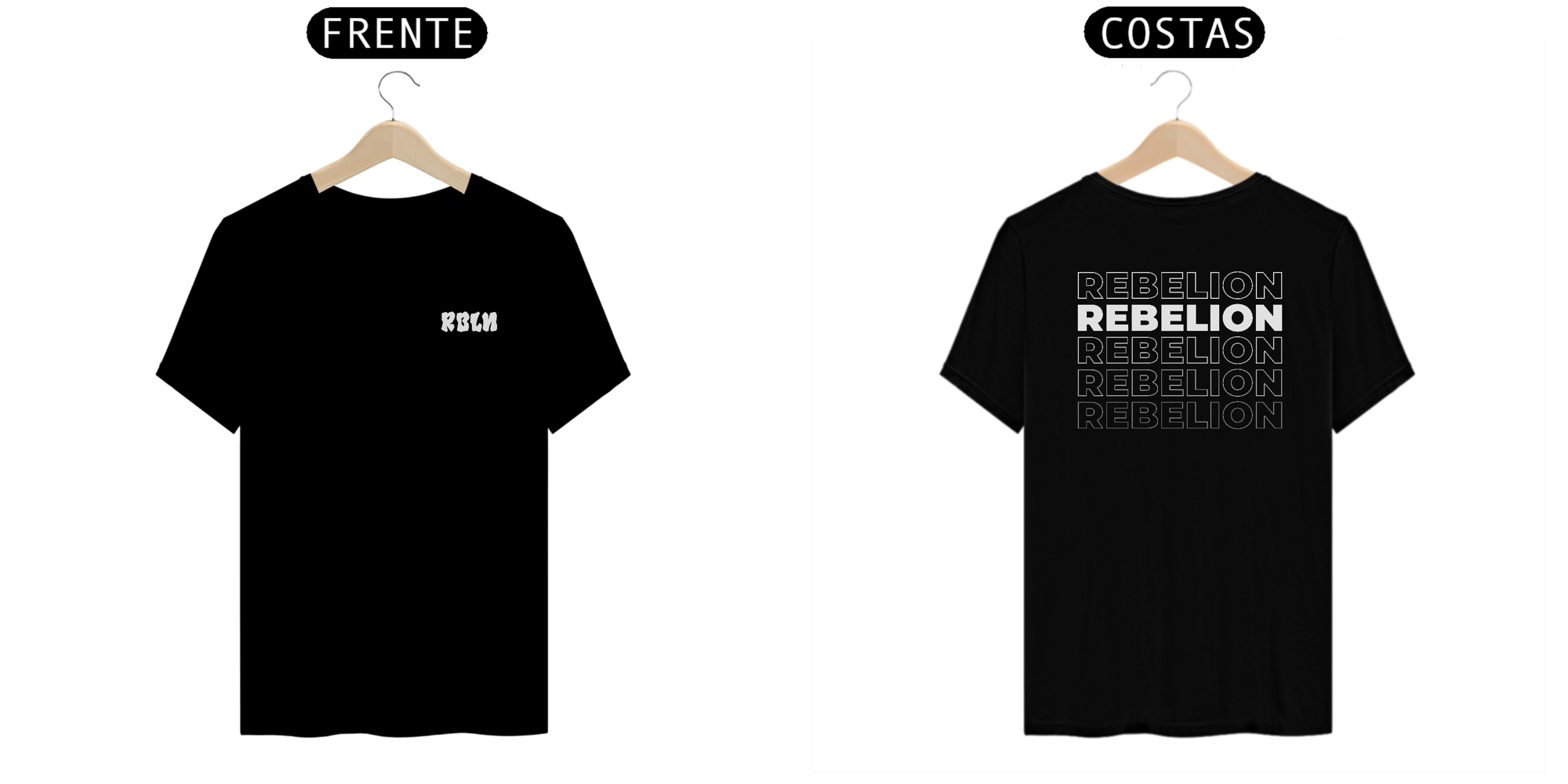 Camisa Rebelion Degradê Costas