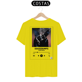 Nome do produto Camiseta Travis Scott Goosebumps com QR CODE/Estampa Preta - Linha Quality