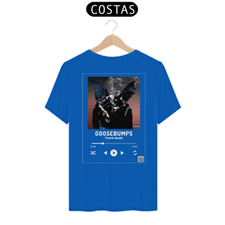 Nome do produto Camiseta Travis Scott Goosebumps com QR CODE/Estampa Branca - Linha Quality