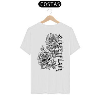 Nome do produto Camiseta Street Flair Rose (Estampa Preta) - Linha Quality