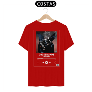 Nome do produto Camiseta Travis Scott Goosebumps com QR CODE/Estampa Branca - Linha Quality