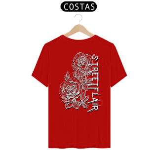 Nome do produto Camiseta Street Flair Rose (Estampa Branca) - Linha Quality