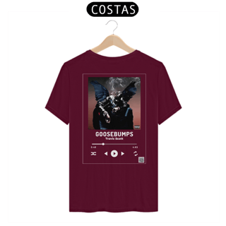 Nome do produto Camiseta Travis Scott Goosebumps com QR CODE/Estampa Branca - Linha Quality