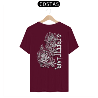 Nome do produto Camiseta Street Flair Rose (Estampa Branca) - Linha Quality