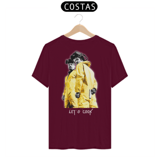 Nome do produto Camiseta Let's Cook - Breaking Bad - Heisenberg e pinkman - Linha Quality