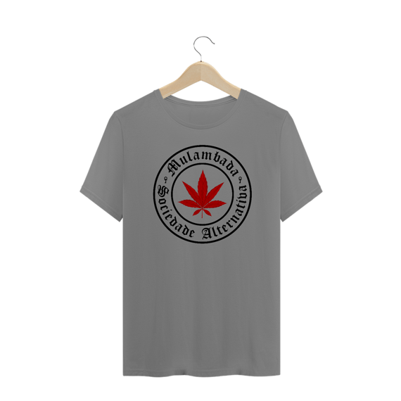 Sociedade Alternativa (weed) - Plus Size - Cinza/Branco