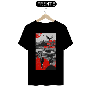 Nome do produto No Rio não tem outro igual - T-shirt Prime - Branco/Preto