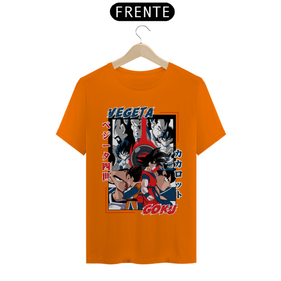 Camiseta Masculina Goku e Vegeta