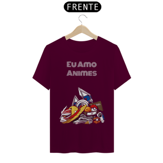 Nome do produto Camiseta Masculina (Eu Amo Animes)