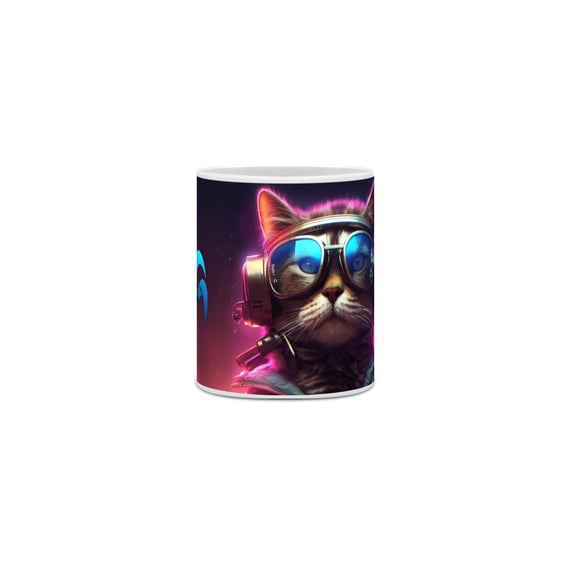 Caneca Big Cat CyberPunk
