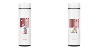 Nome do produto Garrafa - Chica e Moana