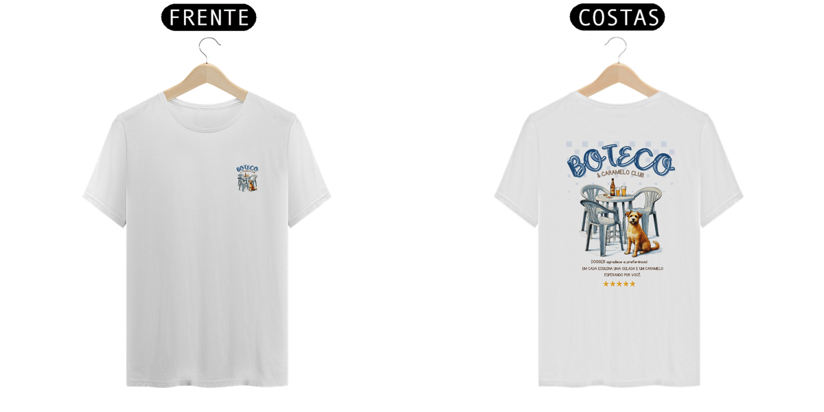 Nome do produto: Boteco (frente e costas) - Café e Drinks