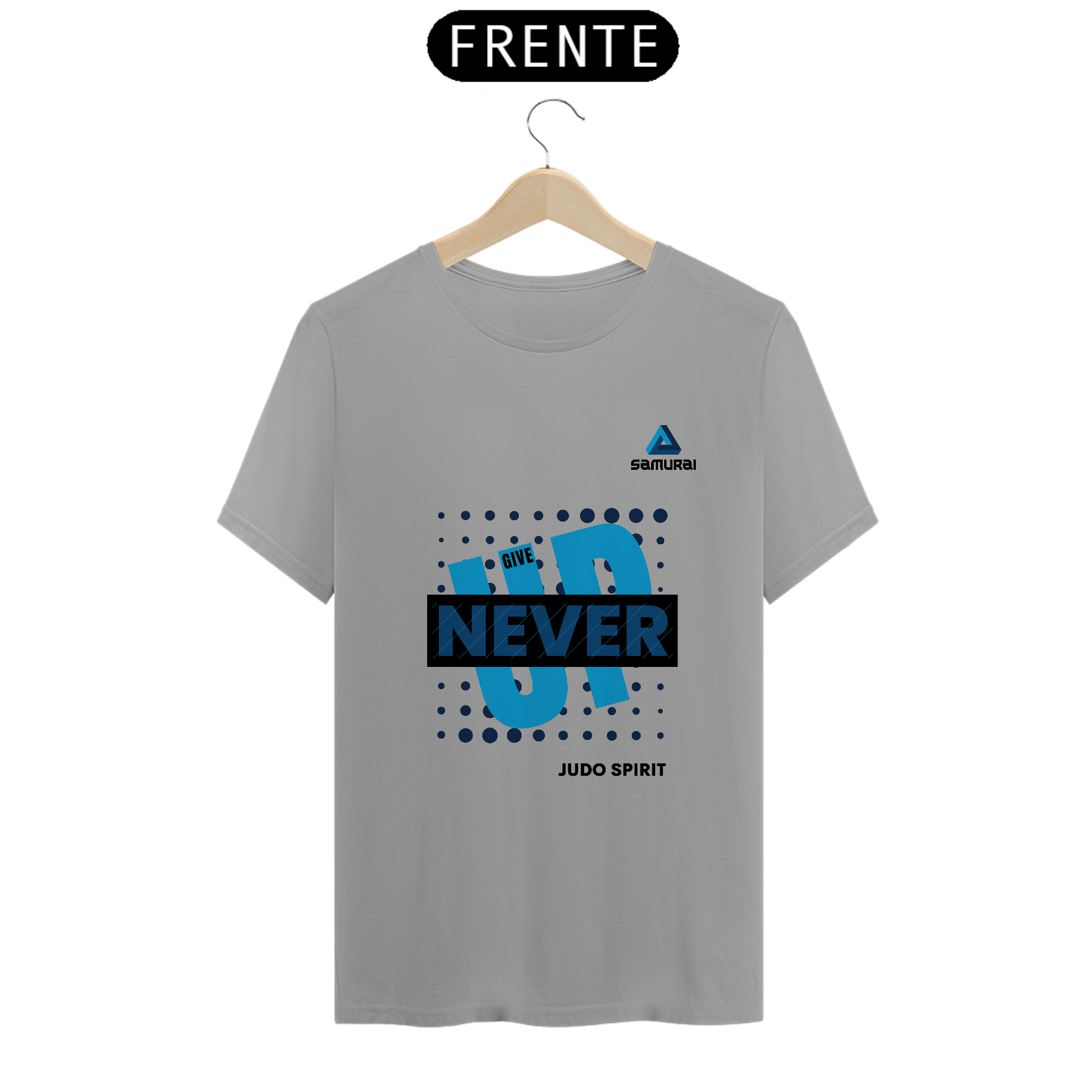 Camiseta Masculina Samurai Never Give Up 2