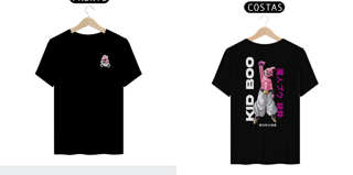 Nome do produto Camiseta Premium Kid Boo