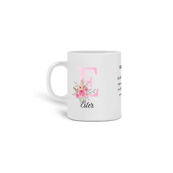 CANECA COM SIGNIFICADO  ESTER