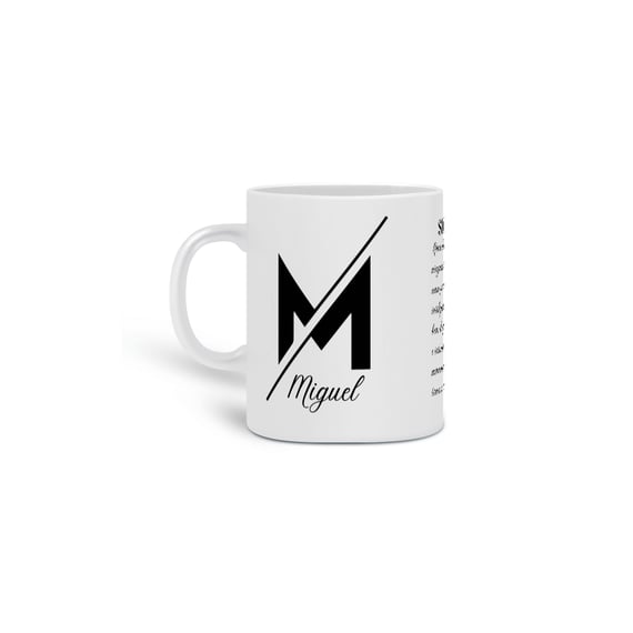 Caneca com Significado Miguel