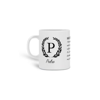 Caneca com Significado Pedro