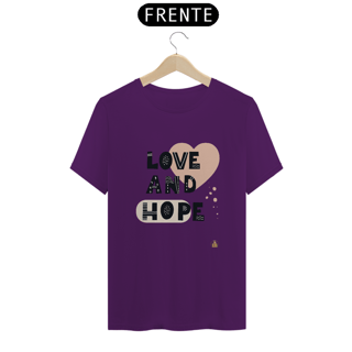 Nome do produto T-shirt LOVE AND HOPE
