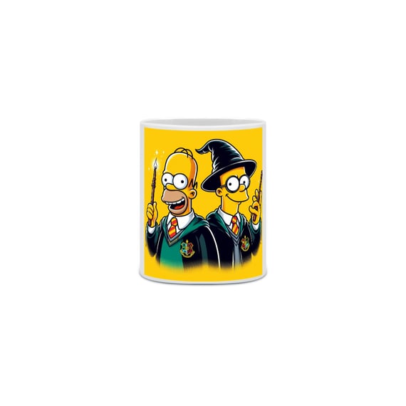 Caneca Homer em Hogwarts 