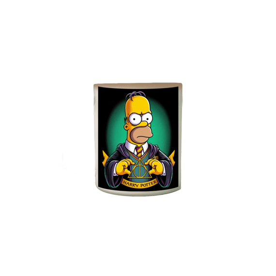 Caneca Mágica Os Simpsons - Homer no Universo de Harry Potter