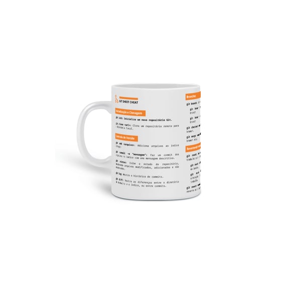 Caneca Git Sheet Cheat