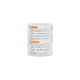 Nome do produtoCaneca Git Sheet Cheat