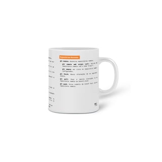 Nome do produtoCaneca Git Sheet Cheat