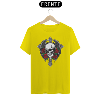Nome do produto Caveira Gótica Asas e Rosas