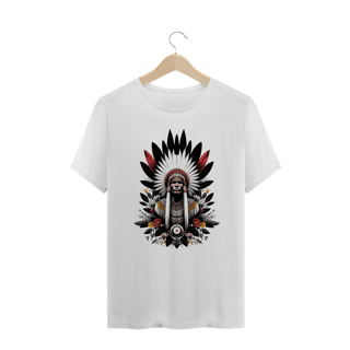 Nome do produto TSHIRT CABOCLO ÁGUIA BRANCA - PLUS SIZE