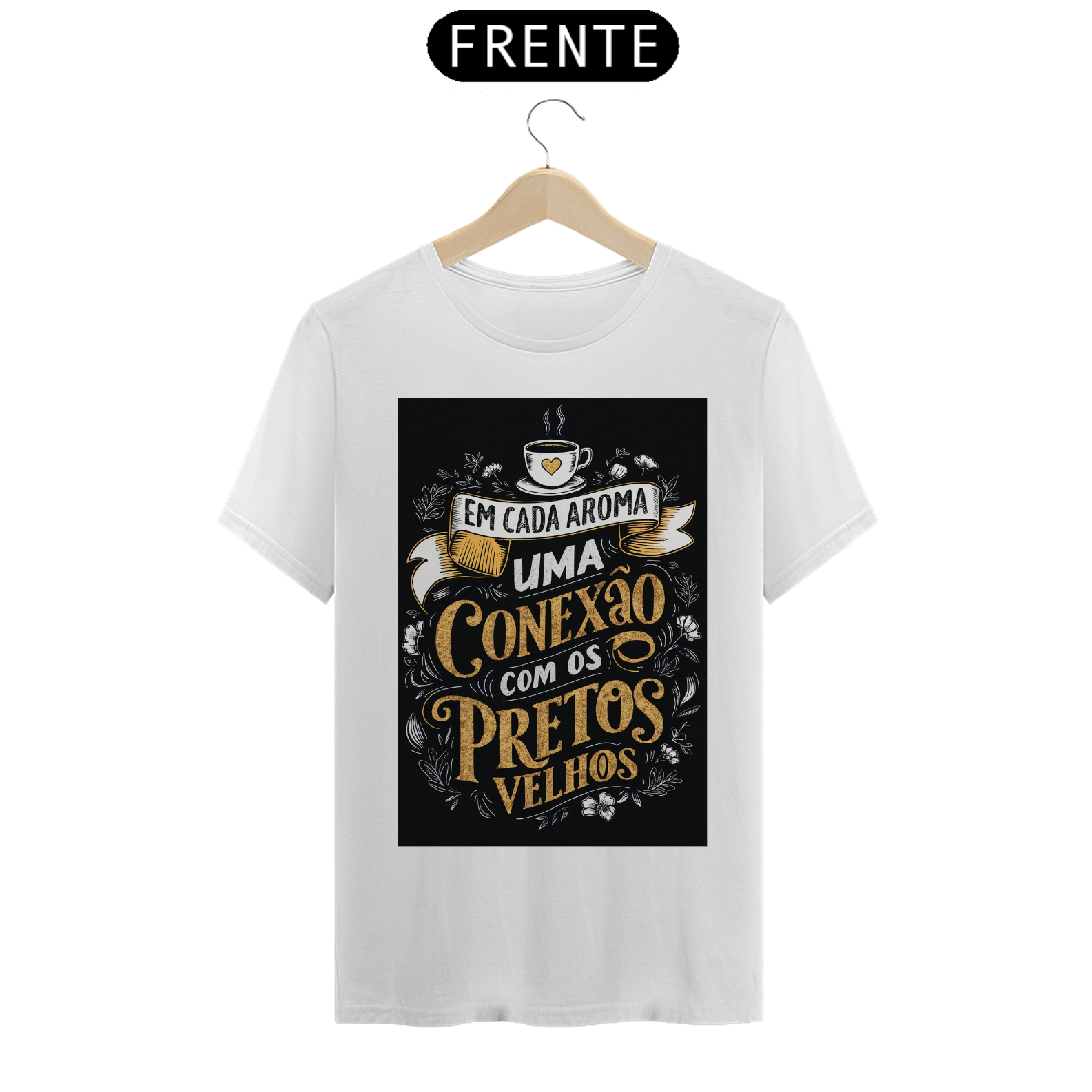 TSHIRT PRETOS VELHOS CAFÉ