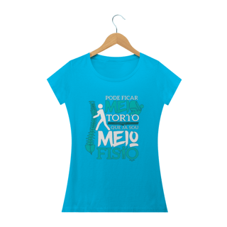 Nome do produto Camisa Baby Look Universitária Fisioterapia - Meio Fisio - Basic