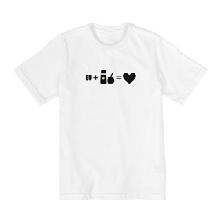Nome do produto Camiseta Infantil (10 a 14) EU + MATE = AMOR