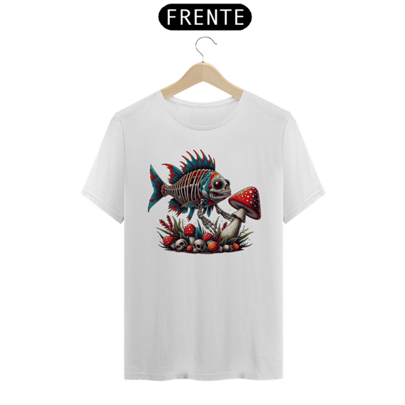 Camiseta Peixe Esquelético 
