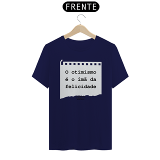 Nome do produto Camiseta Otimismo Imã da Felicidade