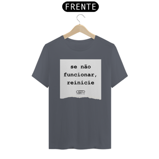 Nome do produto Camiseta Reinicie