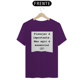 Nome do produto Camiseta Planejar é importante