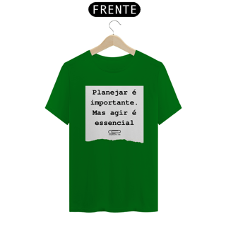 Nome do produto Camiseta Planejar é importante