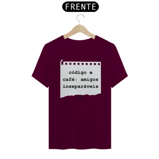 Nome do produto Camiseta Código e Café