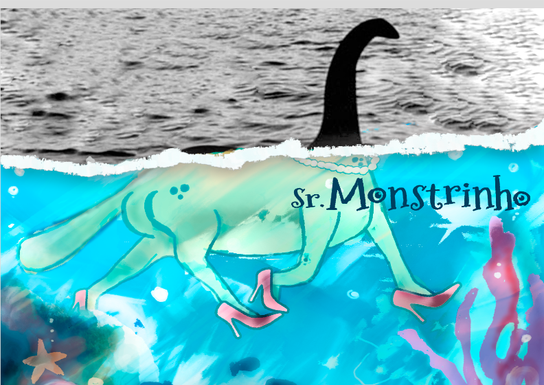 Nome do produto: Pôster Monstro do lago Nes... WTF!? - Sr. Monstrinho
