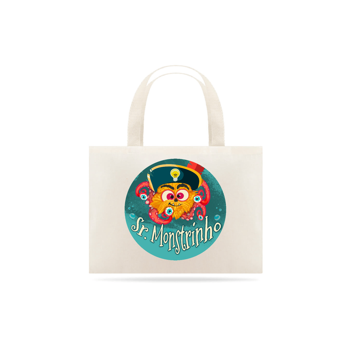 Nome do produto: Sacolinha ecológica - Sr. Monstrinho