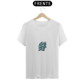 Camiseta Dragão Branco de Olhos Azuis