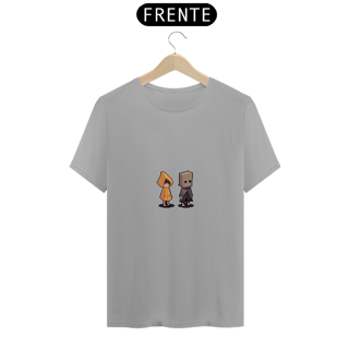 Nome do produto Camiseta Little Nightmares - Mono e Six Pixelados
