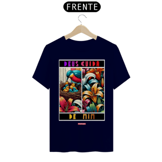 Nome do produto 0017 - Camiseta Unissex Deus Cuida de Mim