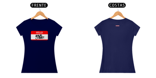 Nome do produto 0024B - Camiseta Feminina Babylong Hello