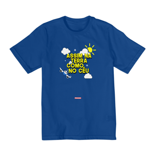 Nome do produto 0010k - Camiseta Infantil Como no céu