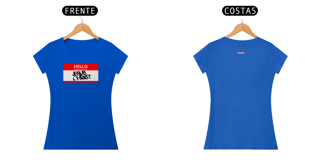 Nome do produto 0024B - Camiseta Feminina Babylong Hello