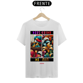 Nome do produto 0017 - Camiseta Unissex Deus Cuida de Mim