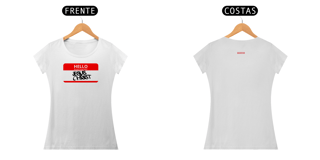 Nome do produto 0024B - Camiseta Feminina Babylong Hello